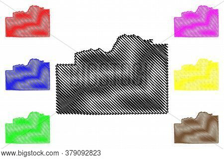 Cassia County, Idaho (u.s. County, United States Of America, Usa, U.s., Us) Map Vector Illustration,