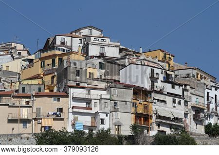 Cetraro, Italy - July 9, 2017: The Town Of Cetraro Marina In The Province Of Cosenza