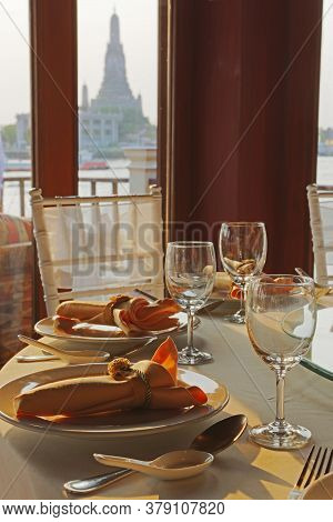 Gorgeous Wedding Chair And Table Setting For Fine Dining At Outdoors
