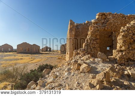 Vacation In Israel For Ruins And History In National Park Of Desert