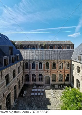 Mechelen, Belgium - June 2020: The Courtyard Of The Predikheren Monastery At The Reconverted Tinel S
