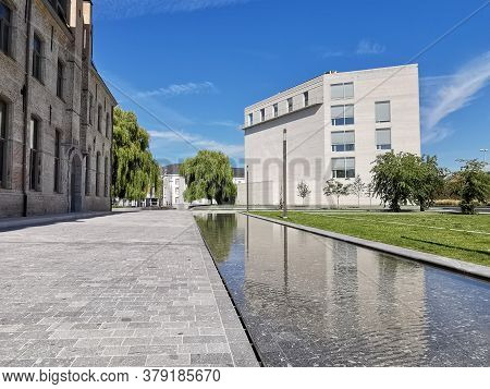 Mechelen, Belgium - June 2020: The Reconverted Tinel Park Witth The Predikheren Monastery And The Ka