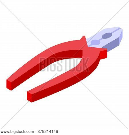 Shoe Repair Pliers Icon. Isometric Of Shoe Repair Pliers Vector Icon For Web Design Isolated On Whit