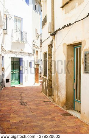 Chelva, Spain - June 29, 2020: View From The Empty Streets Of The Village In Summer After Covid-19 L