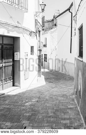 Chelva, Spain - June 29, 2020: View From The Empty Streets Of The Village In Summer After Covid-19 L