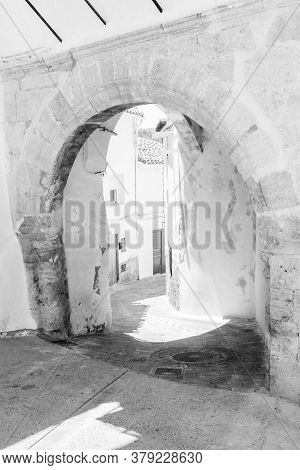 Chelva, Spain - June 29, 2020: View From The Empty Streets Of The Village In Summer After Covid-19 L