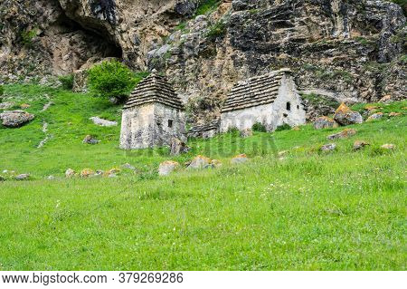 Ancient Alanian Necropolis In Dzivgis Village, North Ossetia Alania, Russia