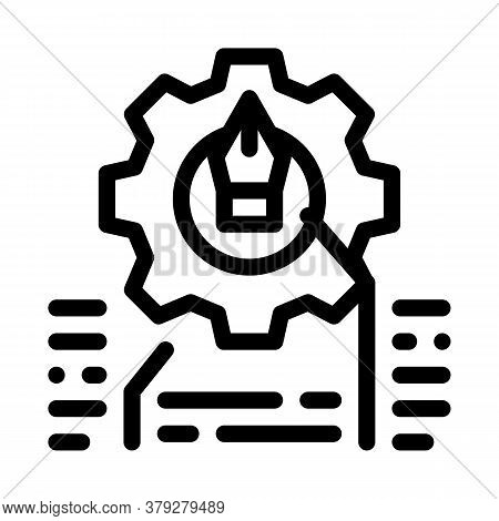 Front End Working And Design Icon Vector. Front End Working And Design Sign. Isolated Contour Symbol