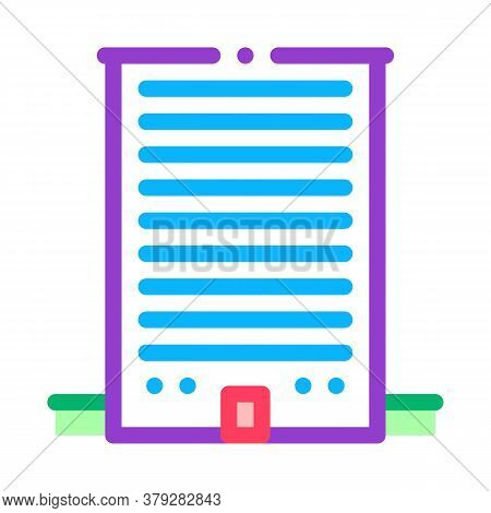 Akyscraper Apertments Icon Vector. Akyscraper Apertments Sign. Color Symbol Illustration