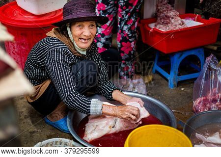 Fish Market Cho In Phan Rang, Vietnam