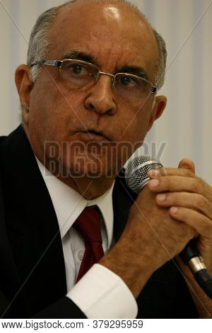 Salvador, Bahia / Brazil - August 6, 2014: Paulo Solto, Former Governor Of Bahia Is Seen During An E