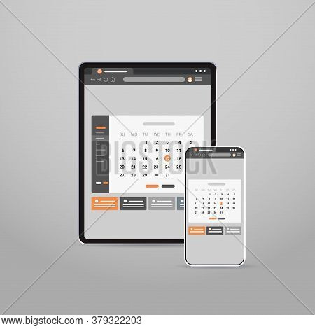 Tablet And Smartphone Screns Cross Platform Application Development Adaptive User Interface Responsi