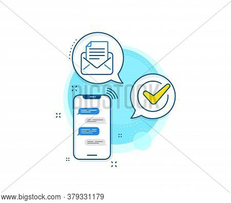 Read Message Sign. Phone Messages Complex Icon. Mail Correspondence Line Icon. E-mail Symbol. Messen