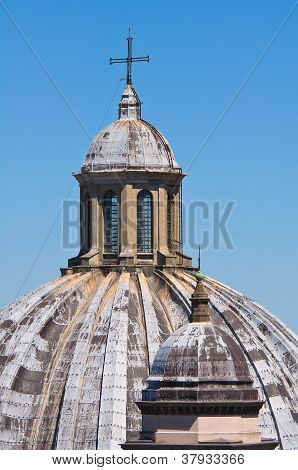 Katedralen i St. Margherita. Montefiascone. Lazio. Italien.