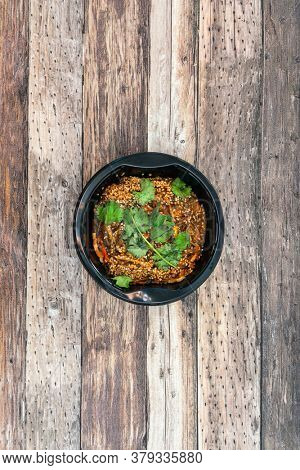 Korean Japchae recipe with chicken Sweet potato vermicelli, vegetables