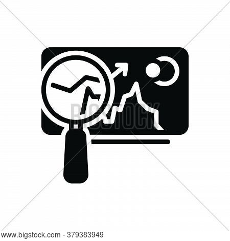 Black Solid Icon For Market-analysis  Market Trend Tendency Statistic Arrow Finance Graphic Economic