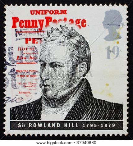 Postage stamp GB 1995 Sir Rowland Hill, originator of pennypost
