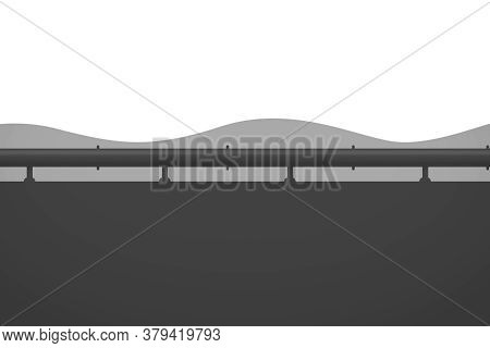 Illustration Of The Scheme Of The Ground Gas And Oil Pipeline. Gas Pipeline.