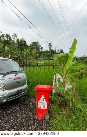 Jatiluwih, Bali Indonesia - April 22, 2013: View Of Jatiluwih Mountain Region Of Bali Island. The Pl