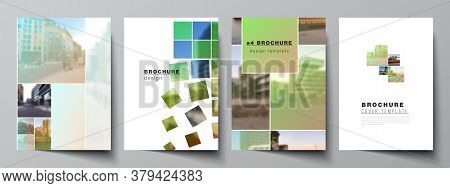 Vector Layout Of A4 Cover Mockups Design Templates For Brochure, Flyer Layout, Booklet, Cover Design