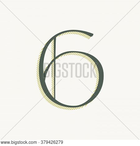 Elegant Number Six Vector & Photo (Free Trial) | Bigstock