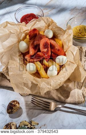 Peruvian Salchipapas Sausage Fries