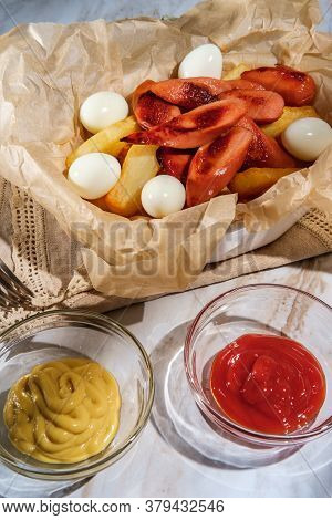 Peruvian Salchipapas Sausage Fries