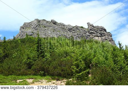 Rock formation Sarnia Skala in Tatra mountains Poland