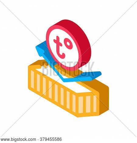 Roof Heat Resistant Layer Icon Vector. Isometric Roof Heat Resistant Layer Sign. Color Isolated Symb