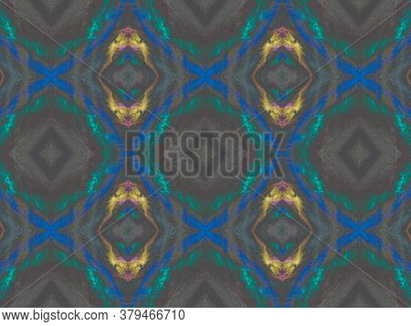 Portuguese Decorative Tiles. Edem Vintage Geometric Artwork. Portuguese Decorative Tiles Background.