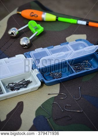 Fishing Tackle For Fishing Closeup Hooks Float