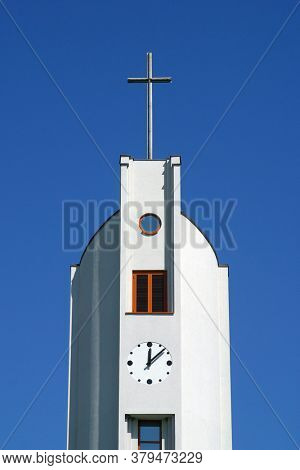 SISAK, CROATIA - SSEPTEMBER 07, 2013: Parish Church of St. Quirinus of Sescia in Sisak, Croatia