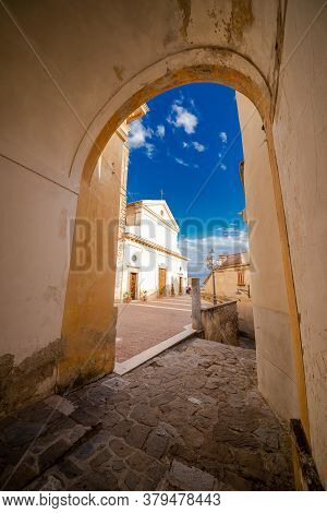 Castellabate Is A Small Medieval Town In A Southern Coast Of Campania, Italy