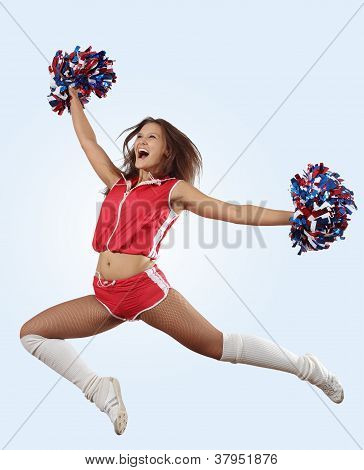 menina de claque salto
