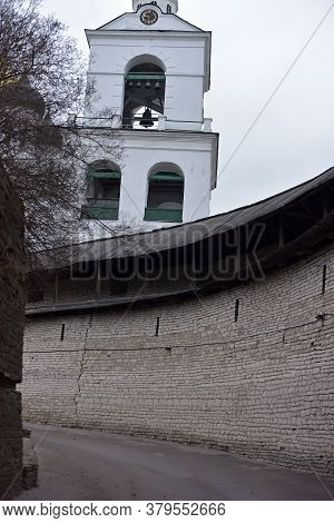 Russia, Pskov 28,11,2015 View Of Pskov Kremlin, Pskov Krom, An Ancient Citadel In Pskov Oblast, Russ