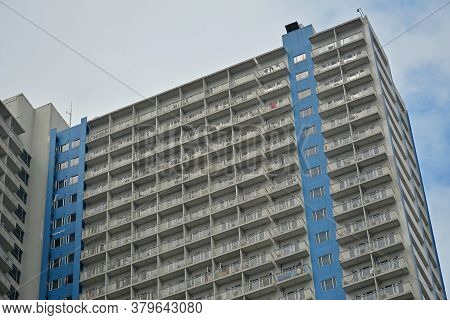 Quezon City, Ph - Nov 24 - Sun Residences Condominium Facade On November 24, 2018 In Quezon City, Ph