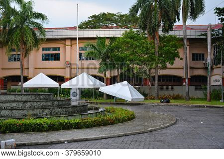 Manila, Ph - Nov 24 - Water Fountain At Mehan Garden On November 24, 2018 In Manila, Philippines.