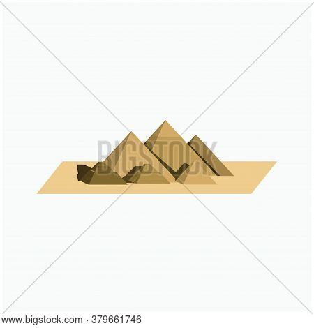 Isometric Egypth Pyramid - Seven Wonders Of The World - Simple Pyramid Icon