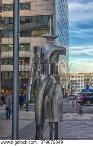Russia, Moscow 05.04,2019 Sculptural Composition 