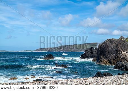 The Beautiful Coast Next To Carrickabraghy Castle - Isle Of Doagh, Inishowen, County Donegal - Irela