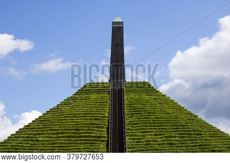 Austerlitz, The Netherlands - August 2020: The Austerlitz Pyramid Was Built In 1804 As A Tribute To 