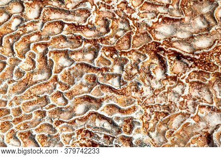 The Surface Of The Limestone In The Form Of Intricate Patterns. The Texture Is Made By Flowing Water