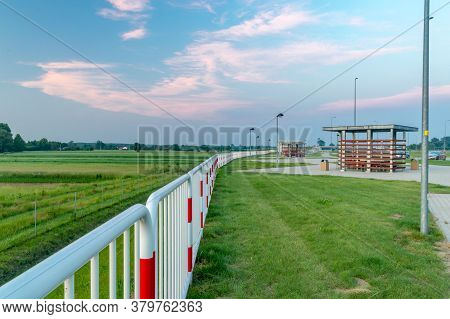 Budy Lancuckie, Poland - June 12, 2020: Rest Area On A4 Highway In Poland.