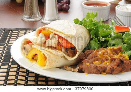 Fajitas di pollo