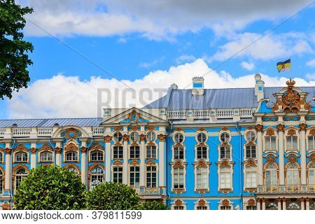Catherine Palace Is A Rococo Palace Located In The Town Of Tsarskoye Selo (pushkin), 30 Km South Of 