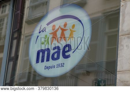 Bordeaux , Aquitaine / France - 08 04 2020 : Mae Sign And Text Logo Of Mutuelle Assurance De Educati