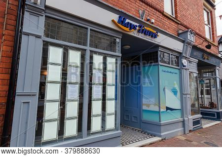 Prestatyn, Uk: Jul 06, 2020: A Hays Travel Shop Is Temporarily Closed Due To The Coronavirus Pandemi