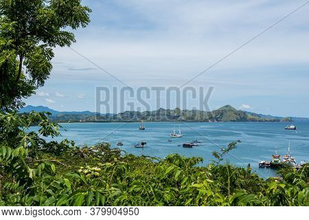 A View Over Labuan Bajo Harbour And Palua Karawo In Early Morning, Flores Indonesia