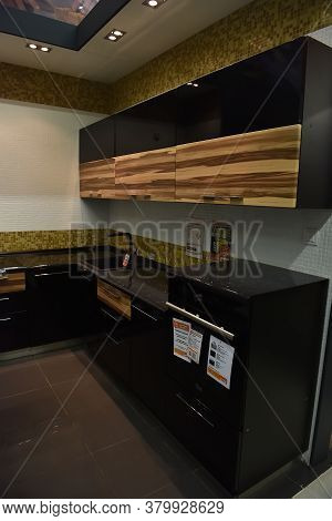 Russia, St.petersburg, 22,07,2017 Kitchen T In The Furniture Store