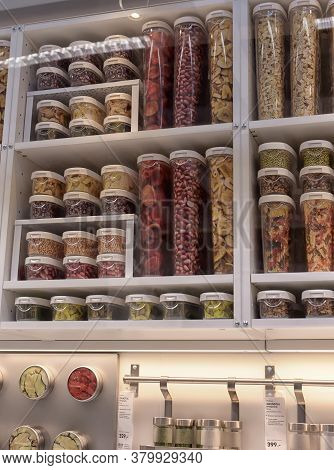 Russia, St.petersburg, 14,05,2015        A Sample Of The Interior In Ikea Store, Ikea Was Founded In